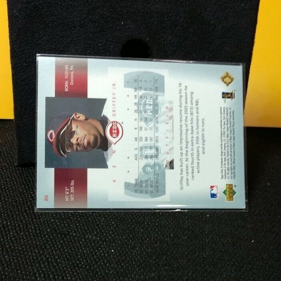 2003 SP Authentic Baseball Card #86 Ken Griffey Jr. Cincinnati Reds - Picture 4 of 4